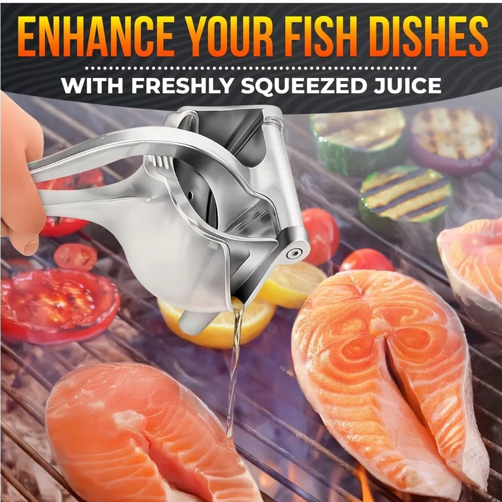 NEW Premium Silver Manual Citrus Press